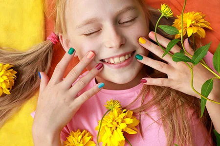 Kid Manicure And Pedicure